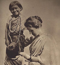 Amy Carmichael with children in India
