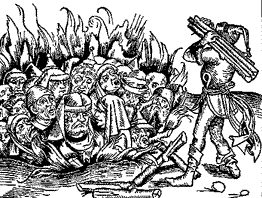 woodcut of Jewish persecution