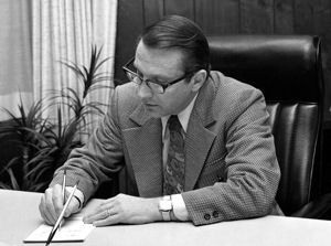 Pickering at Desk