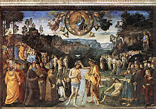 "Baptism of Christ" by Pietro Perugino (c. 1482)
