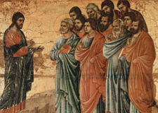 "The Appearance of Christ on the Mountain in Galilee," by Duccio di Buoninsegna (14th century)