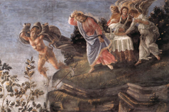 "The Temptation of Christ," by Sandro Botticelli (Sistine Chapel)