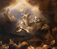 Angels Announcing the Birth of Christ to the Shepherds. Govert Flinck 1639