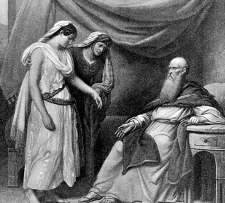 Abraham, Sarah & Hagar. Unknown artist, 1897