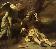 Elijah Fed by an Angel - Ferdinand Bol, 17th Century