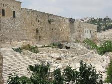Southern wall of the temple mount enclosure ("second temple").