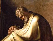 Detail from Job & His Friends. Eberhard von Wächter (1762–1852)