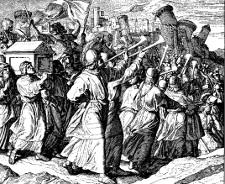 The Battle of Jericho - Julius Schnorr von Carolsfeld (1794-1872)