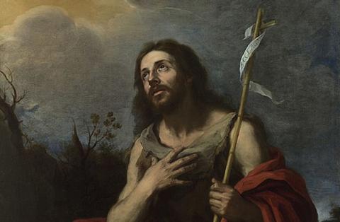 Detail from Saint John the Baptist in the Wilderness, Bartolomé Esteban Murillo (d. 1682)