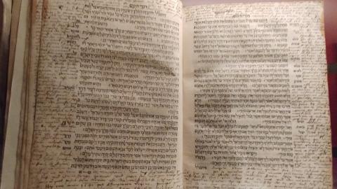 This Hebrew Bible, on display in the Lutherhaus in Wittenberg, Germany, belonged to Johann Agricola. According to the placard, "Luther owns the same edition."