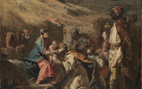 Adoration of the Magi - Gaspare Diziani (1689-1767)