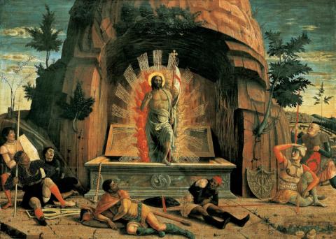 The Resurrection. Andrea Mantegna c. 1459.