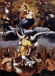 An Angel Frees the Souls of Purgatory. Ludovico Carracci, c. 1610