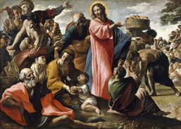 "Miracle of the Bread and Fish," by Giovanni Lanfranco (ca. 1620)