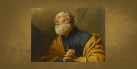 Detail from Saint Peter Penitent, Gerard van Honthorst (1592 - 1656)