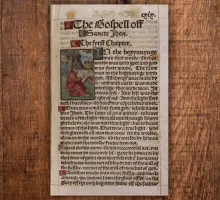 Photo of Gospel of John from Tyndale, New Testament