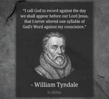Quote box depicting William Tyndale