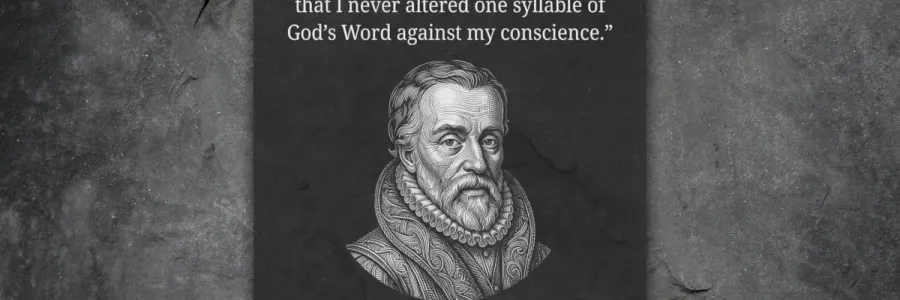 Quote box depicting William Tyndale